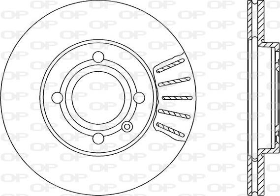 Open Parts BDA1027.20 - Тормозной диск autospares.lv