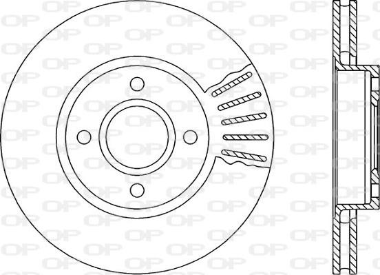 Open Parts BDA1190.20 - Тормозной диск autospares.lv