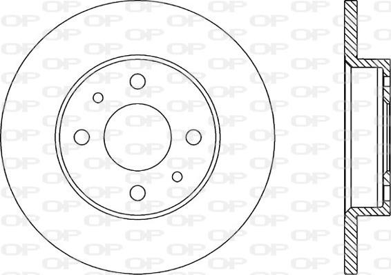 Open Parts BDA1144.10 - Тормозной диск autospares.lv