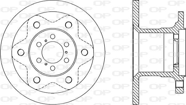 Open Parts BDA1143.10 - Тормозной диск autospares.lv