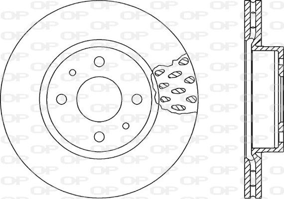 Open Parts BDA1147.20 - Тормозной диск autospares.lv