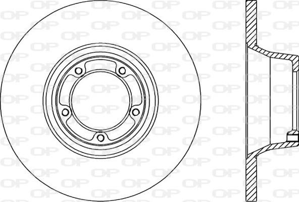 Open Parts BDA1159.10 - Тормозной диск autospares.lv