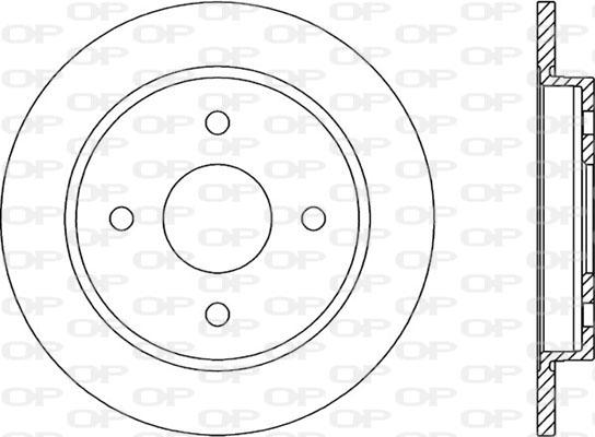 Open Parts BDA1165.10 - Тормозной диск autospares.lv