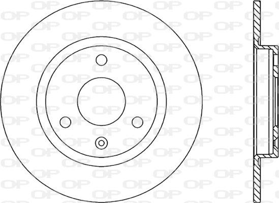 Open Parts BDA1105.10 - Тормозной диск autospares.lv