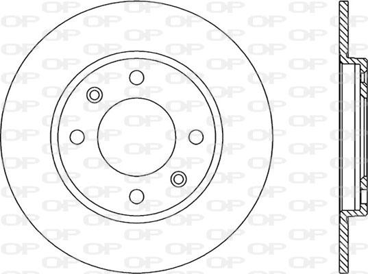 Open Parts BDA1115.10 - Тормозной диск autospares.lv