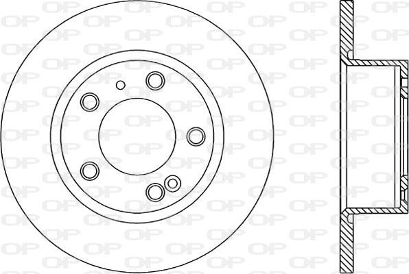 Open Parts BDA1116.10 - Тормозной диск autospares.lv