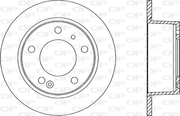 Open Parts BDA1110.10 - Тормозной диск autospares.lv