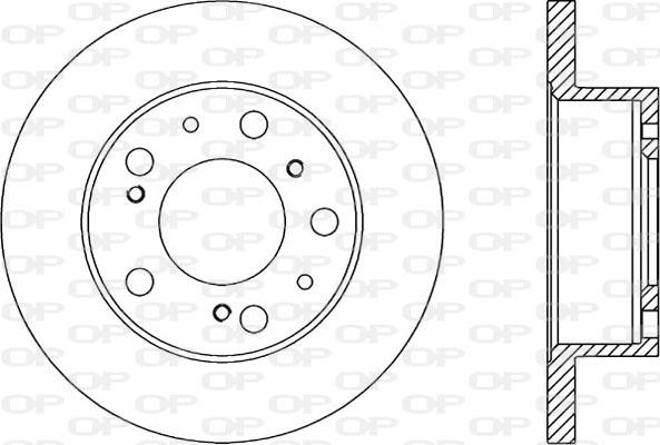 Open Parts BDA1136.10 - Тормозной диск autospares.lv