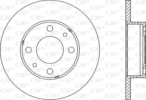 Open Parts BDA1131.10 - Тормозной диск autospares.lv