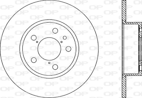 Open Parts BDA1138.10 - Тормозной диск autospares.lv
