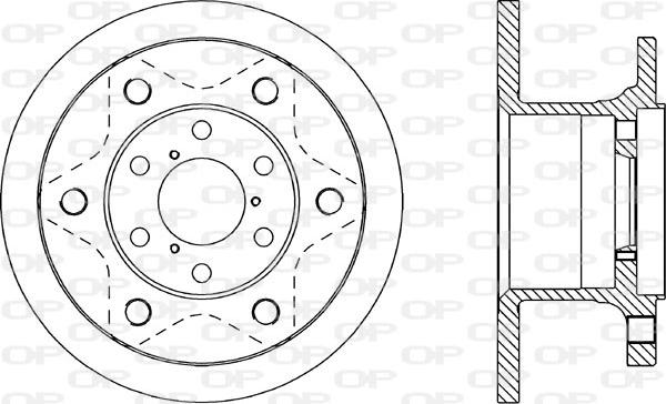 Open Parts BDA1132.10 - Тормозной диск autospares.lv