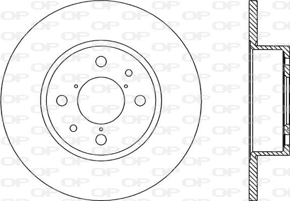 Open Parts BDR1137.10 - Тормозной диск autospares.lv