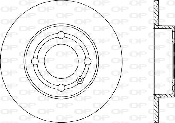 Open Parts BDA1849.10 - Тормозной диск autospares.lv