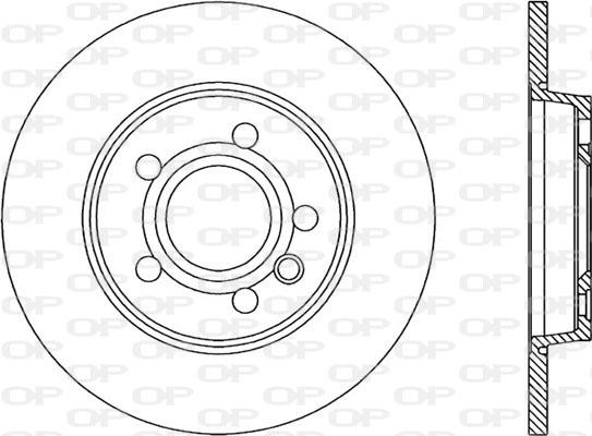 Open Parts BDA1844.10 - Тормозной диск autospares.lv