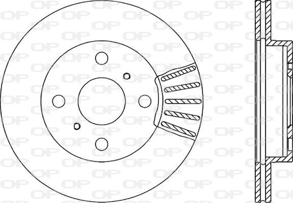 Open Parts BDR1841.20 - Тормозной диск autospares.lv