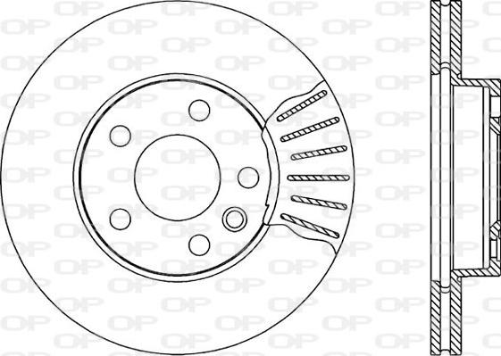 Open Parts BDA1843.20 - Тормозной диск autospares.lv