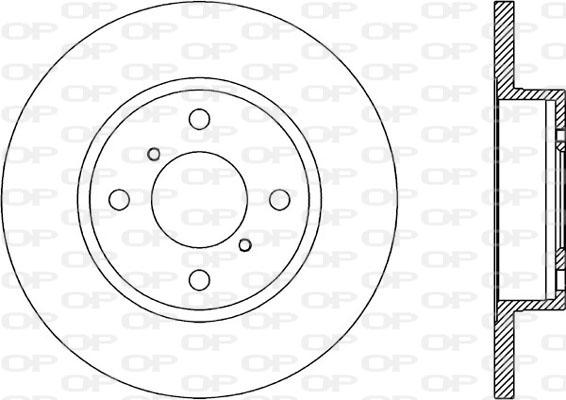 Open Parts BDA1857.10 - Тормозной диск autospares.lv