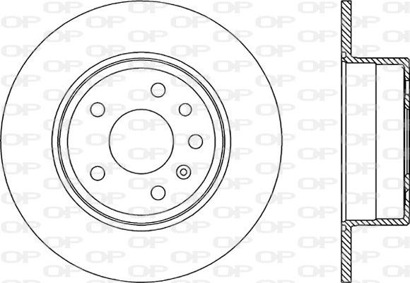 Open Parts BDA1805.10 - Тормозной диск autospares.lv