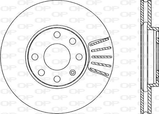 Open Parts BDA1807.20 - Тормозной диск autospares.lv