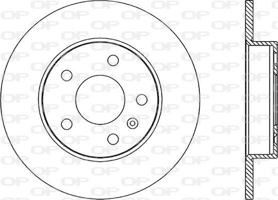 Open Parts BDA1811.10 - Тормозной диск autospares.lv