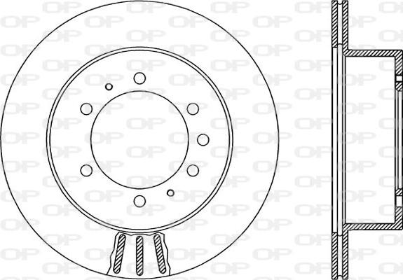 Open Parts BDA1884.20 - Тормозной диск autospares.lv