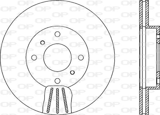 Open Parts BDA1885.20 - Тормозной диск autospares.lv