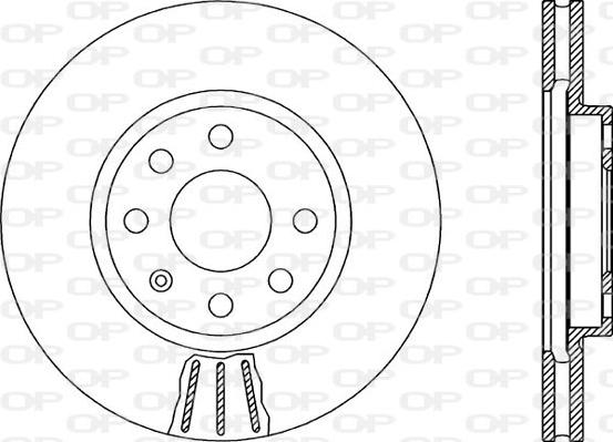 Open Parts BDA1880.20 - Тормозной диск autospares.lv