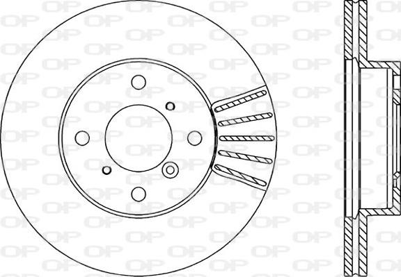 Open Parts BDA1823.20 - Тормозной диск autospares.lv