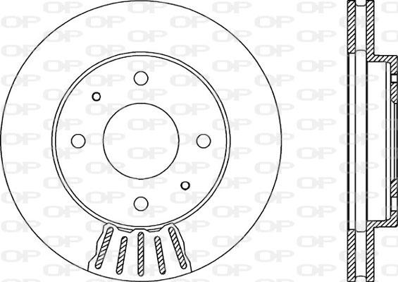 Open Parts BDA1870.20 - Тормозной диск autospares.lv