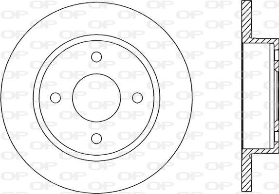 Open Parts BDA1395.10 - Тормозной диск autospares.lv