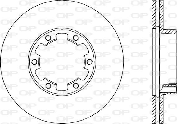 Open Parts BDA1398.20 - Тормозной диск autospares.lv