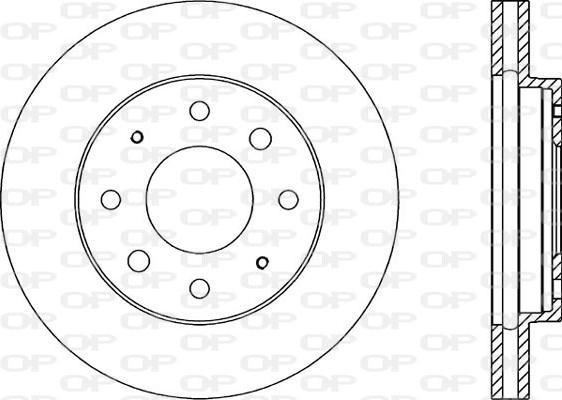 Open Parts BDA1345.20 - Тормозной диск autospares.lv