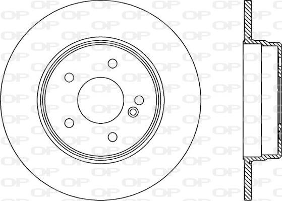 Open Parts BDA1316.10 - Тормозной диск autospares.lv