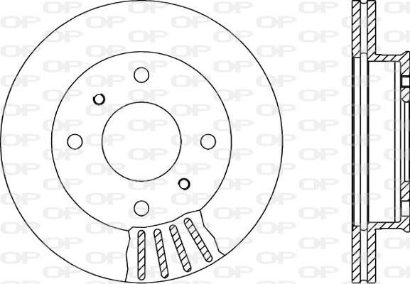 Open Parts BDA1388.20 - Тормозной диск autospares.lv