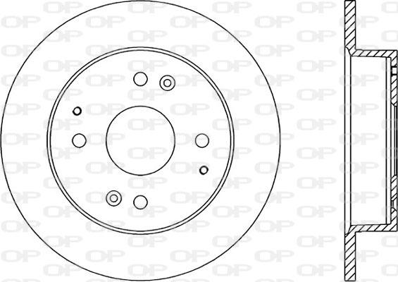 Open Parts BDA1214.10 - Тормозной диск autospares.lv