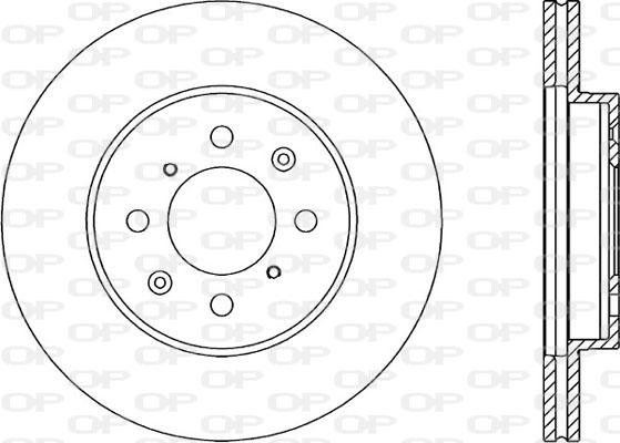 Open Parts BDA1215.20 - Тормозной диск autospares.lv