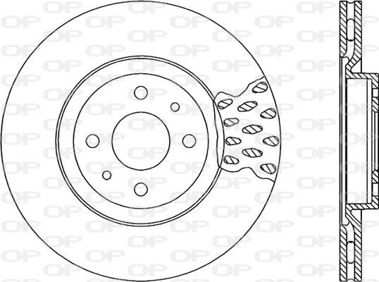 Open Parts BDA1231.20 - Тормозной диск autospares.lv