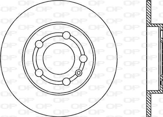 Open Parts BDR1745.10 - Тормозной диск autospares.lv