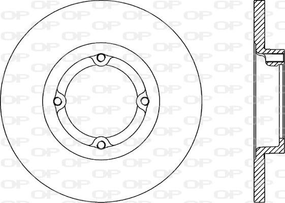 Open Parts BDA1765.10 - Тормозной диск autospares.lv