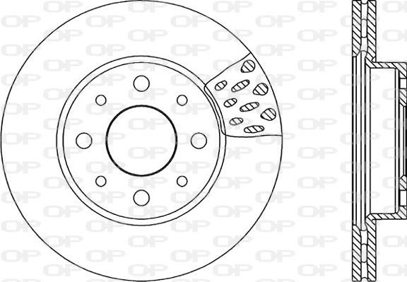 Open Parts BDA1766.20 - Тормозной диск autospares.lv