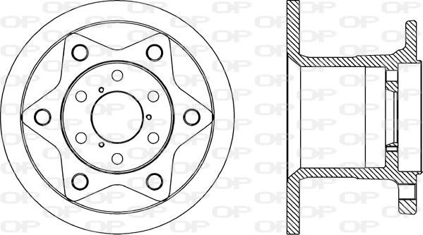 Open Parts BDA1767.10 - Тормозной диск autospares.lv