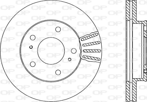 Open Parts BDA1709.20 - Тормозной диск autospares.lv