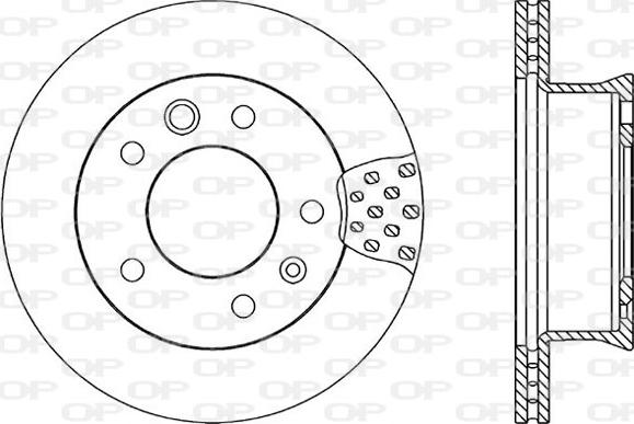 Open Parts BDA1706.20 - Тормозной диск autospares.lv