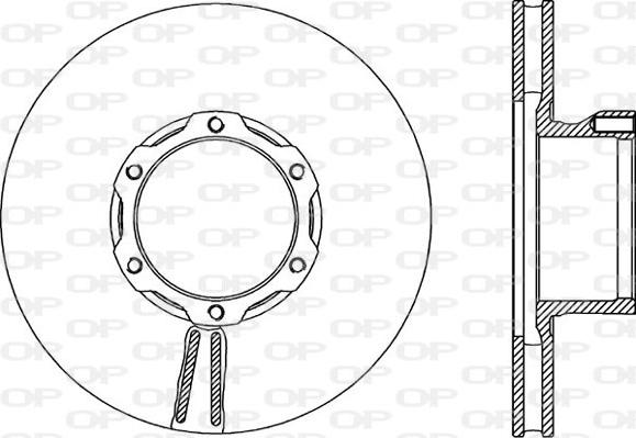 Open Parts BDA1702.20 - Тормозной диск autospares.lv