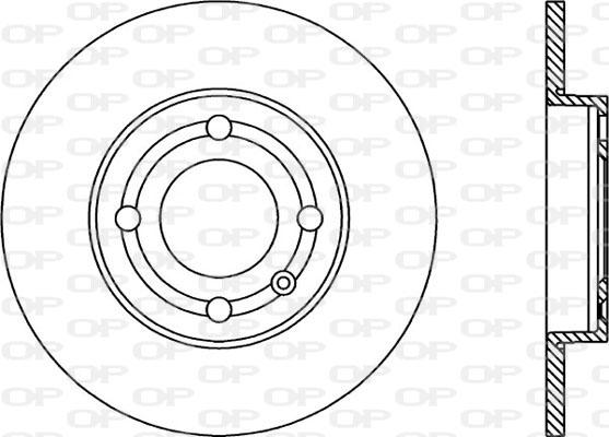 Open Parts BDA1733.10 - Тормозной диск autospares.lv