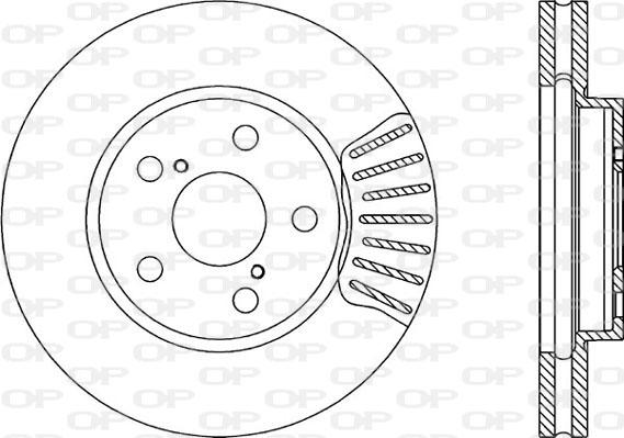 Open Parts BDA1727.20 - Тормозной диск autospares.lv