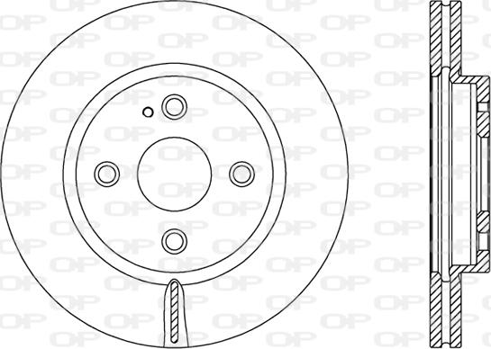 Open Parts BDA2490.20 - Тормозной диск autospares.lv