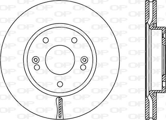 Open Parts BDA2443.20 - Тормозной диск autospares.lv