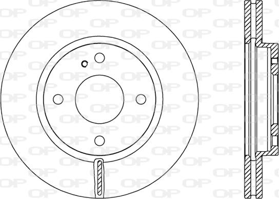 Open Parts BDA2454.20 - Тормозной диск autospares.lv