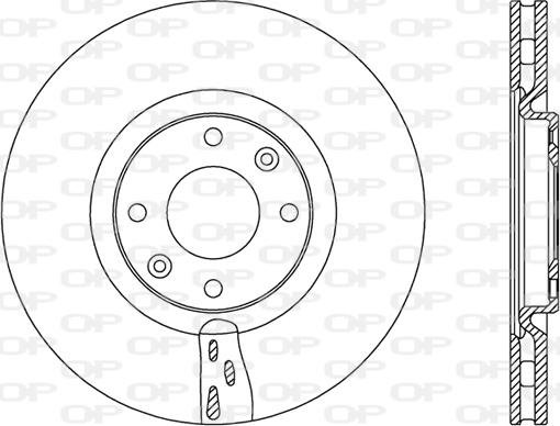 Open Parts BDA2453.20 - Тормозной диск autospares.lv